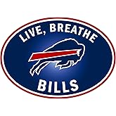 Siskiyou Sports NFL Buffalo Bills Live-Breath Auto Decal, Team Colors, One Size