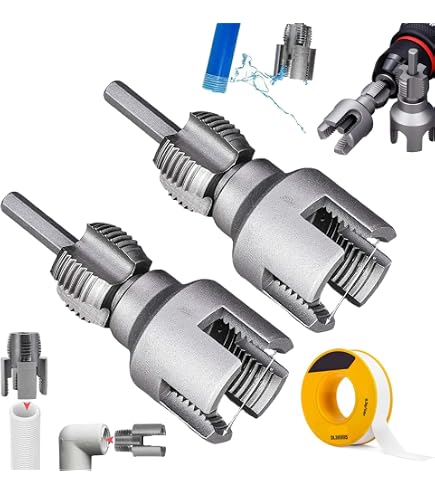 Kit De Filetage PVC – 3 Filières 1/2, 3/4 Et 1 Pouce, Outil à Main Pour Canalisation, Alliage