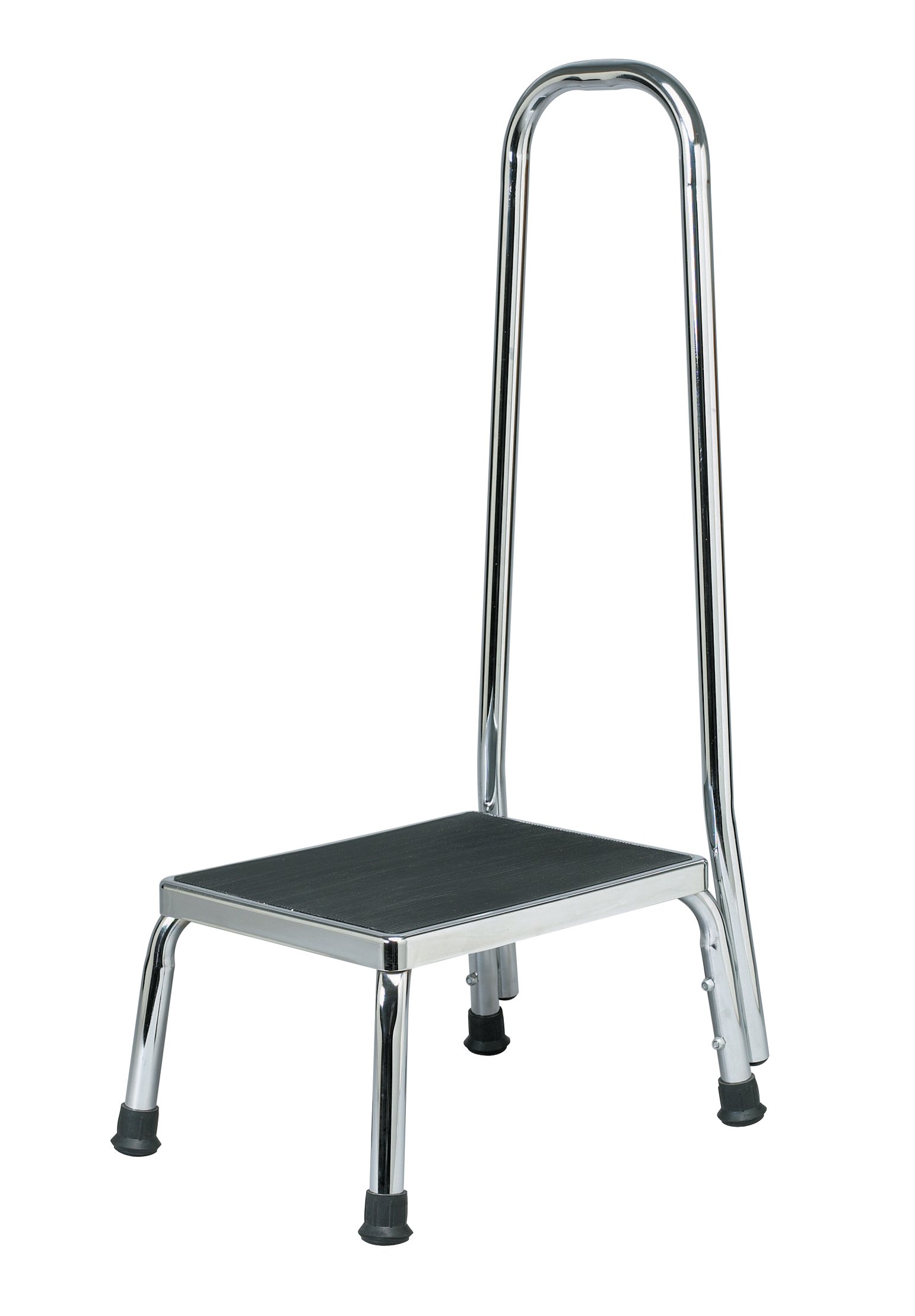 Homecraft Non-Slip Safety Step Stool with Handle for Bathroom, With Rail, Kitchen, Slippery Floor