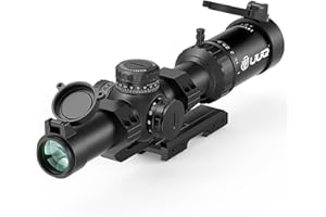UUQ 1-4x24 SFP LPVO Rifle Scope, BDC Reticle Hunting Scope with 11 Levels Red Illumination, HD Optics & Parallax Corrected, I