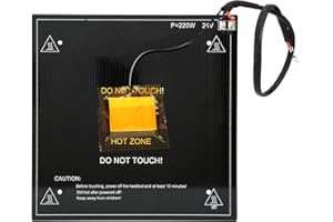 3D Printer Aluminum Heated Bed for 3D Ender-3 Heated Pad Plate 3D Printer Heated Bed 235 x235 for 3D Ender-3 Heated Pad Plate