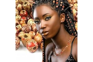 100Pcs/Pack Painted Vintage Wooden Beads Round Big Hole DIY Bracelet Pendant Necklace Bead String Jewelry Accessories,9 * 10m