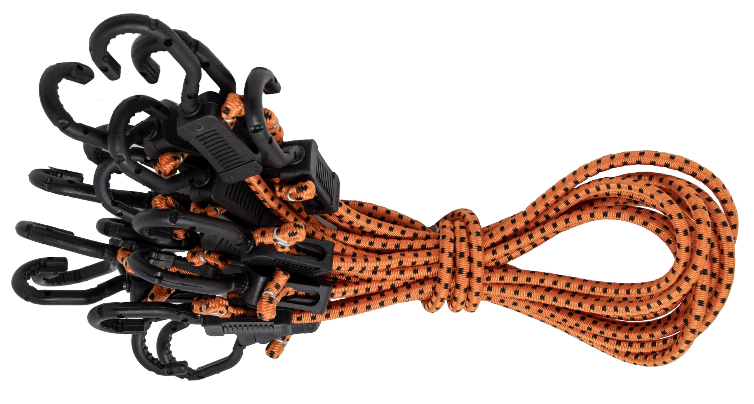 Kotap MABC-32 All-Purpose Adjustable Bungee Cords with Hooks, Orange/Black, 81.28 cm โ image 1