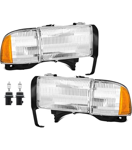 元値45,000円ヴィンテージライト Amazon.com: 2PCS Chrome Headlight For 1994 1995 1996 1997 1998