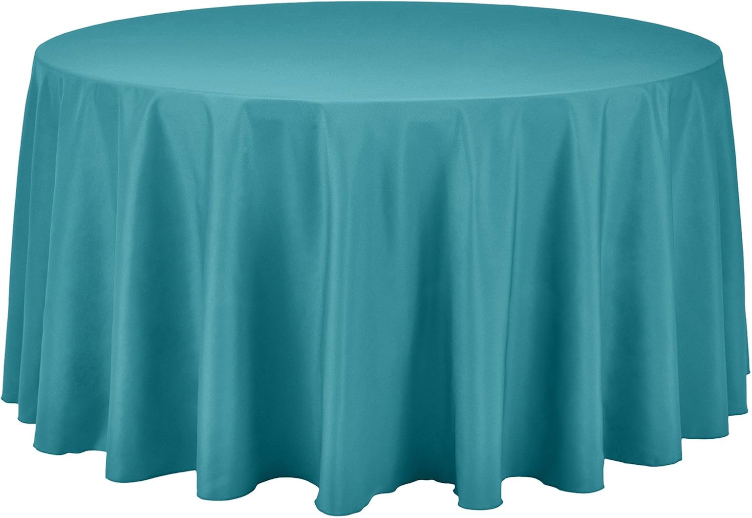 Best round teal table cloth