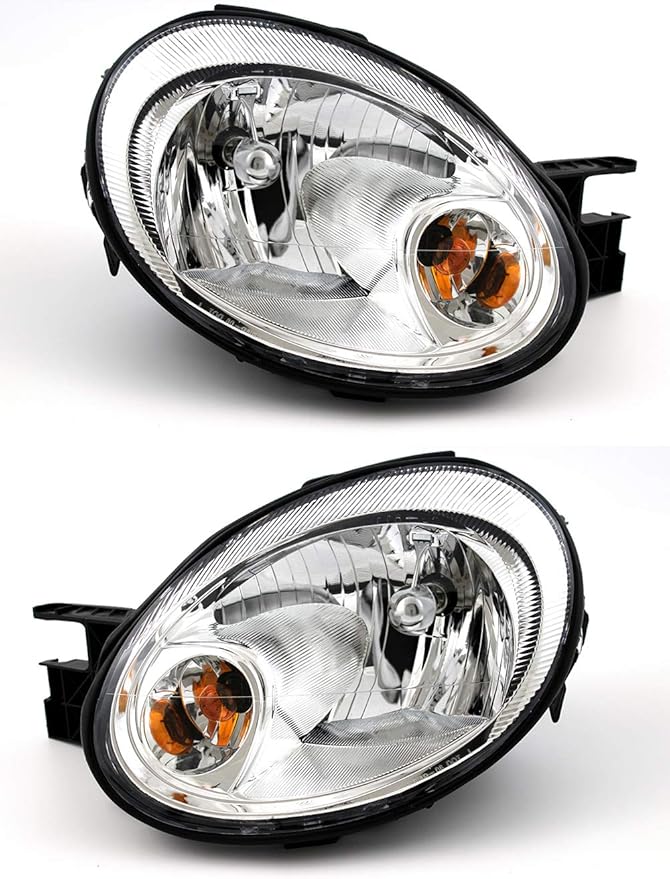 For Dodge Neon Headlight 2003 2004 2005 Driver and Passenger Side Headlamp Assembly