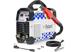 Reboot 60A Plasma Cutter Dual Voltage 120V/240V, 1/2" Clean Cut IGBT Inverter, Portable Metal Cutting Machine with Torch & Ti