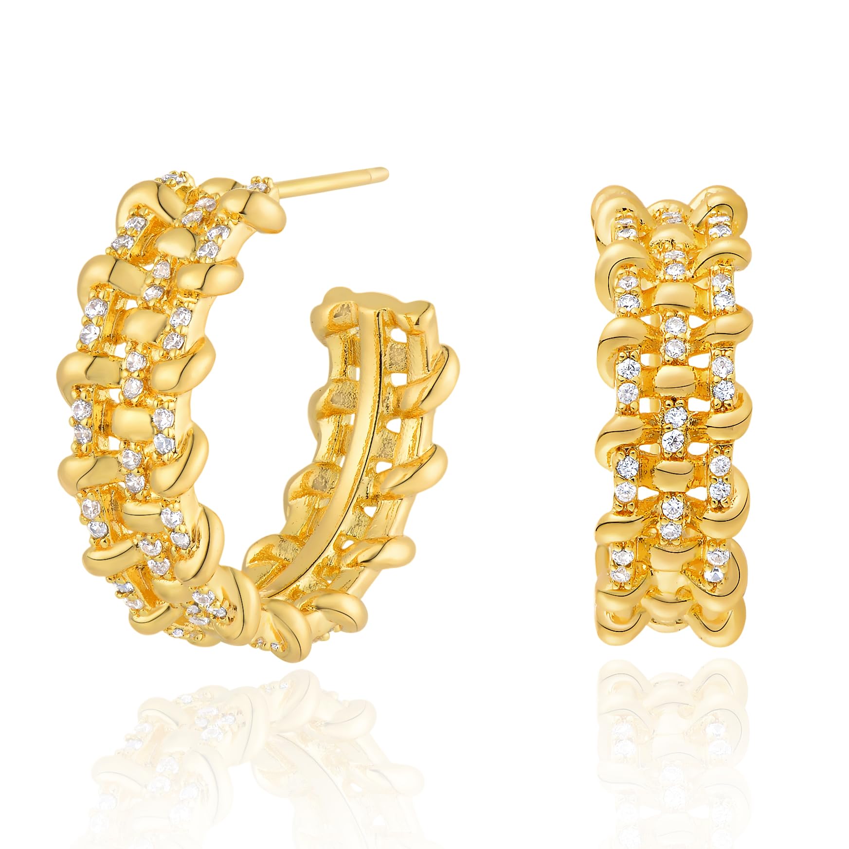 Gold Huggie Earrings for Women - Dremmy Studios