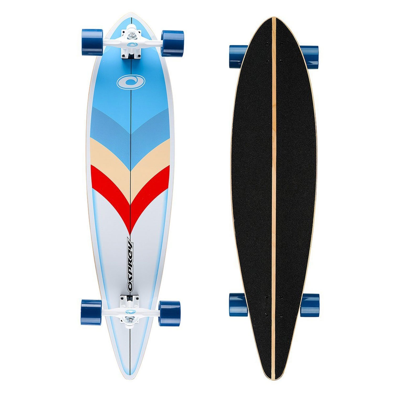 Osprey Honister 36” Complete Longboard Pintail Skateboard Cruiser