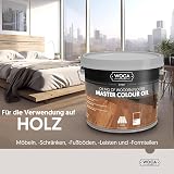 WOCA Master Color Oil White 1L Wood Furniture Floors Trim Cabinets Plant Based view 5
