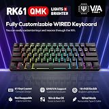 RK ROYAL KLUDGE RK61 Wired 60% Mechanical Keyboard Red Switch RGB Backlit view 2