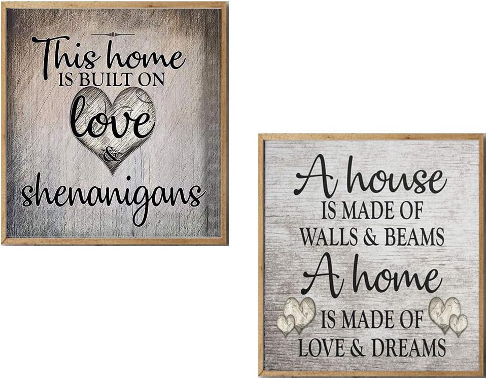 LIK 2 PCS DIY 5d Family Diamond Painting Kits, Round Diamond Painting Full Drill Crystal Rhinestone Embroidery Crafts for Home Wall Decor, 30X30cm