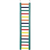 Prevue Pet Products 15-Rung Wood Bird Ladder Accessories | for Small, Medium, &amp; Large Birds, Hanging Birdcage Toy for Climbing, Foot Exercise, Beak Use, and Interactive Play