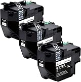 JoyPrinting LC3219XL Black Ink Cartridges 3 Pack for Brother MFC-J5330DW J5730DW