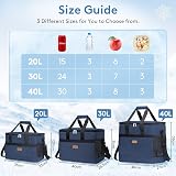 Lifewit Soft Cooler Bag with Hard Liner 20L 30L 40L Dark Blue view 2