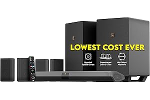 Nakamichi Shockwafe Ultra 9.2.4 Channel Dolby Atmos/DTS:X Soundbar with Dual 10" Subwoofers, 4 Rear Surround Effects Speakers, eARC and SSE Max Technology (Flagship)