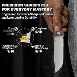 Kizer Polaris Fixed Blade Knife, 4.23" AEB-L Steel