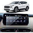 LANTU Car Screen Protector for 2021 2022 2023 Hyundai Santa Fe (SEL/XRT/Limited/Calligraphy) Hybrid Accessories Navigation Touchscreen Protector Film Tempered Glass HD Clear 10.25’’