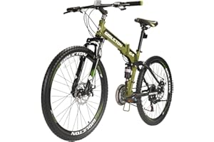 EUROBIKE 26 in Folding Mountain Bikes for Adult Men and Women G6