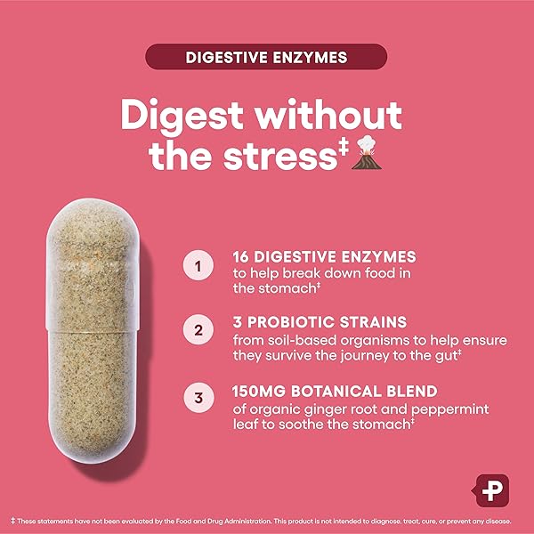 PHYSICIAN’S CHOICE DIGESTIVE ENZYMES – MULTI ENZYMES, ORGANIC PREBIOTICS & PROBIOTICS FOR DIGESTIVE HEALTH & GUT HEALTH – MEAL TIME DISCOMFORT RELIEF & BLOATING – DUAL ACTION APPROACH – 60 CT