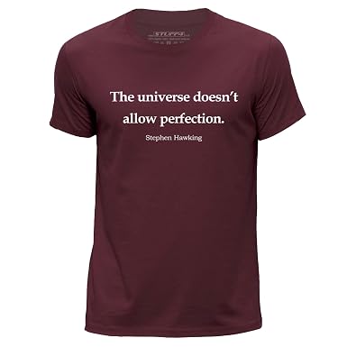 Stuff4 Herrenrundhals T Shirtstephen Hawking Zitatcs Amazonde