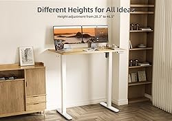 Claiks Bamboo Electric Standing Desk, Adjustable