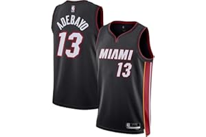 OUTERSTUFF Bam Adebayo Miami Heat NBA Kids Youth 8-20 Black Icon Edition Swingman Jersey