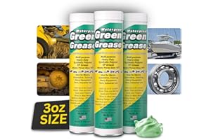 Green Grease 203 Synthetic Waterproof High Temperature Grease, 3-Ounce Tube, Pack of 3