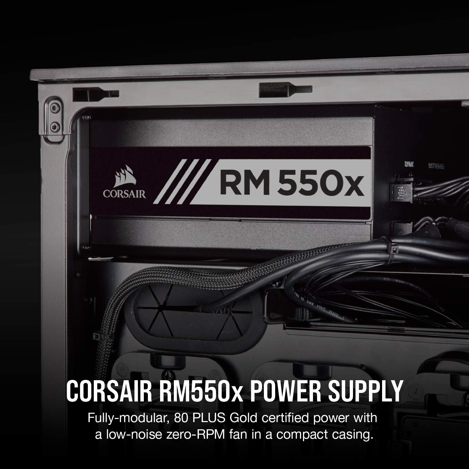 Corsair Cp Uk Rm550x 80 Plus Gold 550 W Fully Modular Atx Power Supply Black Amazon Co Uk Electronics Photo