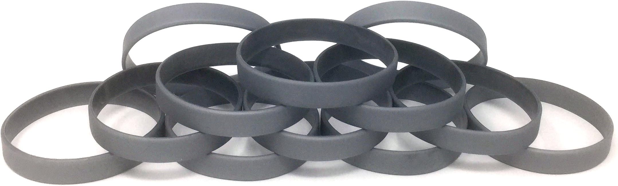TheAwristocrat_USA Company_1 Dozen Multi-Pack Blank Wristbands Bracelets Silicone Rubber - Select from a Variety of Colors