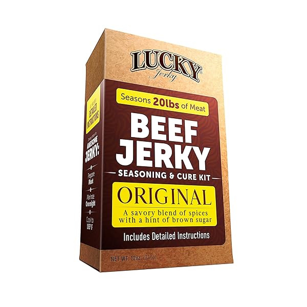 LUCKY JERKY ORIGINAL DIY JERKY SEASONING KITS – SEASONS 20LBS OF MEAT