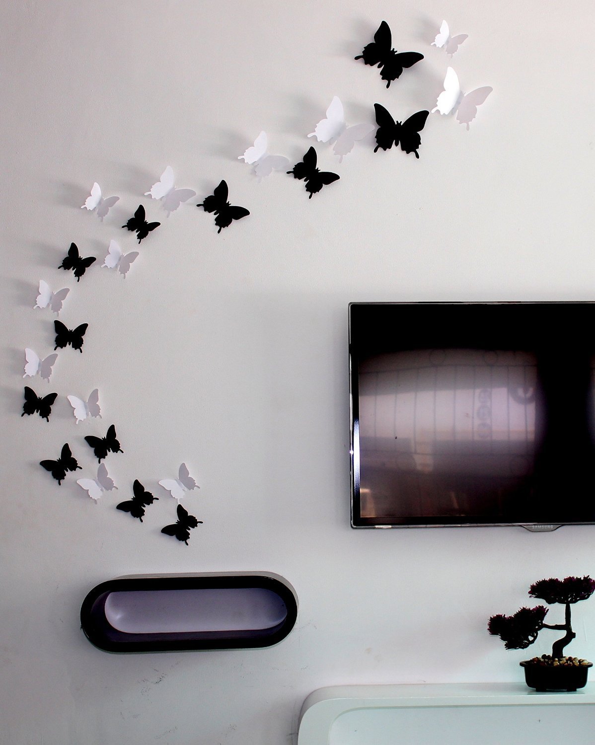 Download Jaamso Royals 3d Butterfly Wall Sticker Vinyl 32 Cm X 24 Cm X 0 5 Cm White Buy Online In Andorra At Andorra Desertcart Com Productid 75876806