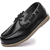 DADAWEN Boys Girls Dress Shoes Casual School Shoes Slip on Loafers Kids Boat Shoe (Toddler/Little Kid/Big Kid)