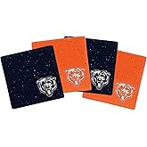 Rico Industries NFL Football Standard Set of 4 Ceramic Drink Coasters with Non-Slip Cork Base for Drinks