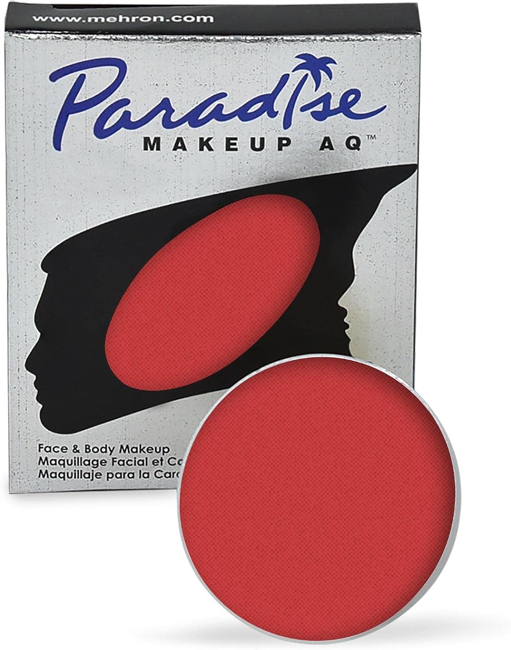 Mehron Paradise AQ Face Body Paint Refill Beach Berry .25 oz Water Activated