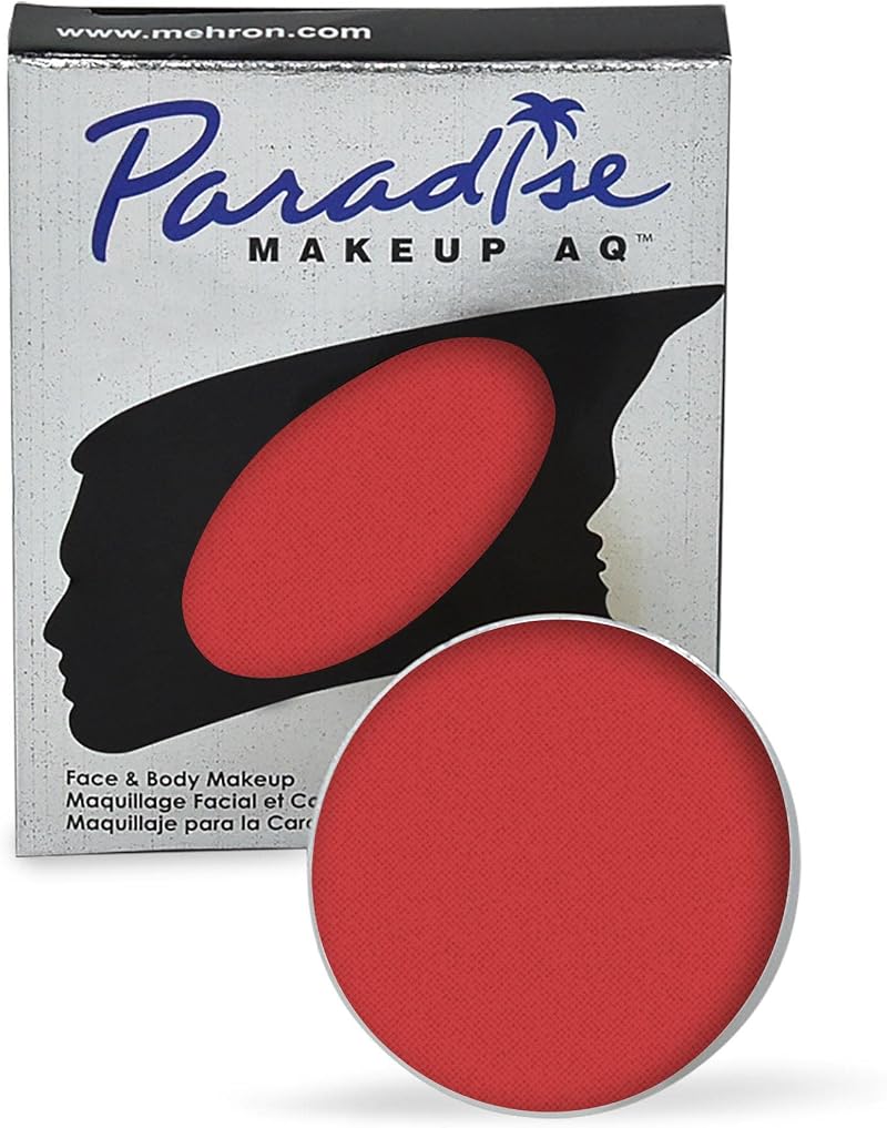 Mehron Paradise AQ Face Body Paint Refill Beach Berry .25 oz Water Activated
