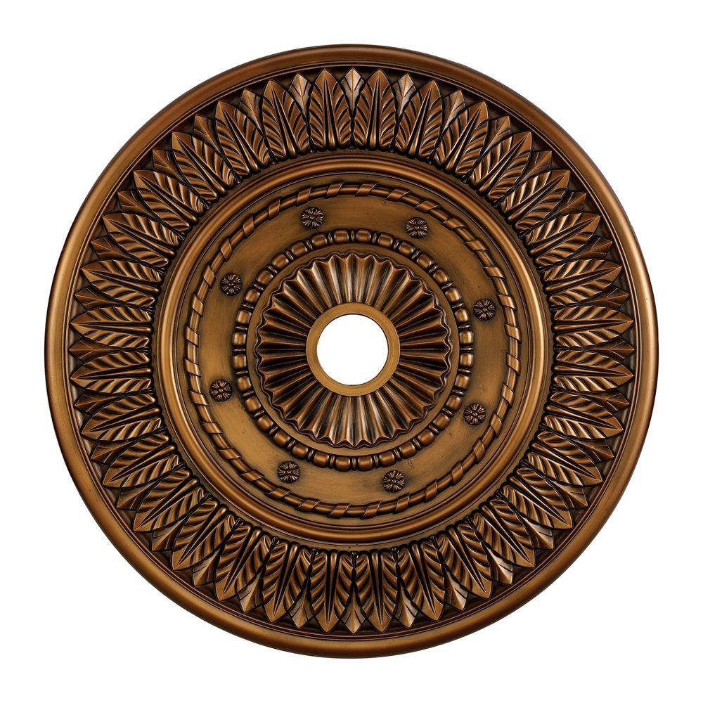Titan Lighting Corinna 33 In Antique Bronze Ceiling Medallion