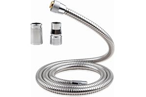 LIBERAQUAR Faucet Hose for Grohe Kitchen Faucet Parts 46174000/46092000/46592000, Grohe Replacement Parts Hose with 3 Connect Adapters 48293000, Pull Down Faucet Hose Replacement, 59 inches