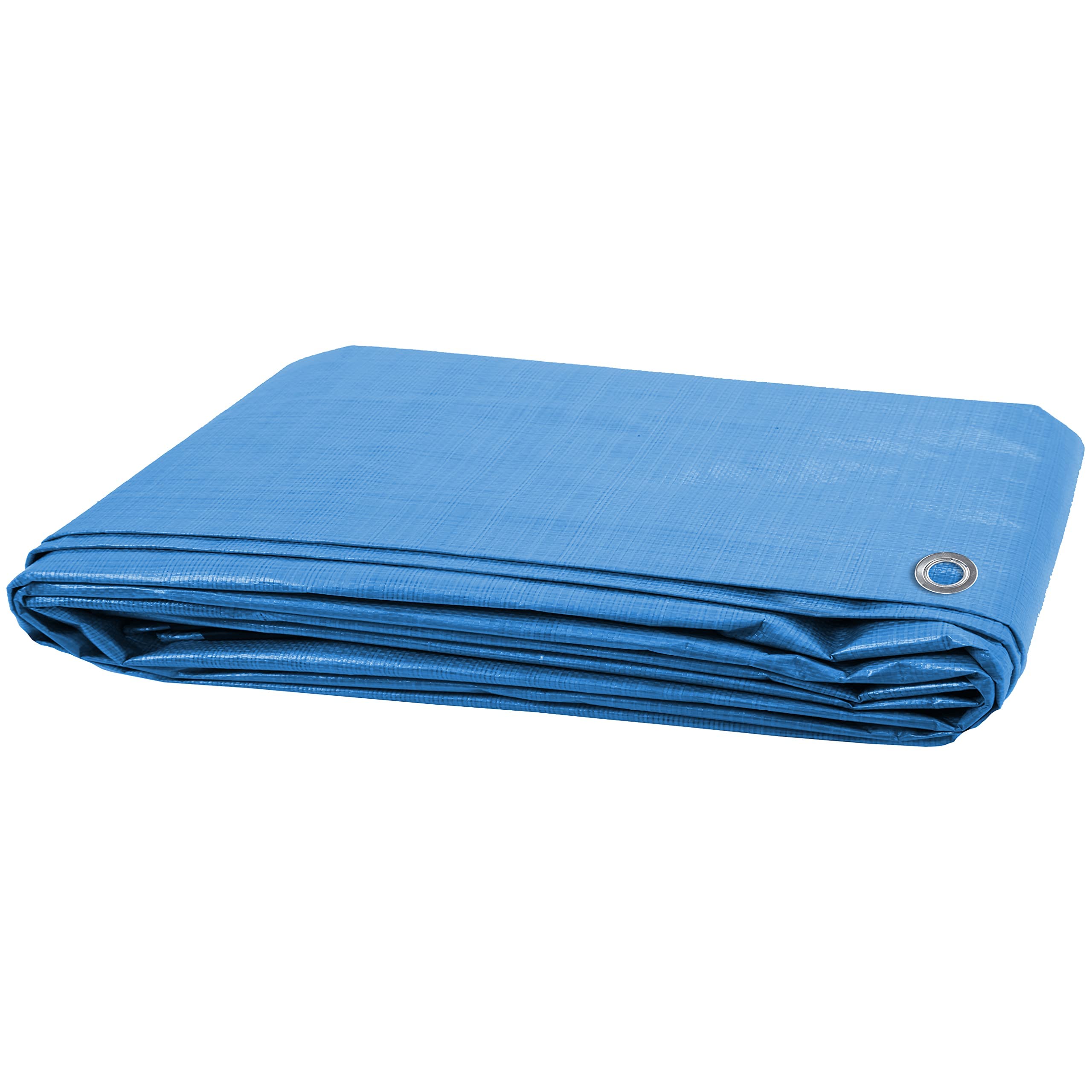 VFM - Large Tarpaulin With 12 Eyelets 10Ft X 8Ft