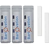 Three Pack Restaurant Sanitizer Chlorine Test Paper, 10-200 ppm [3 Vials of 100 Paper Strips]
