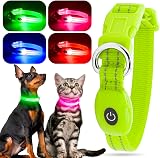 YFbrite LED Cat Collar USB Rechargeable Waterproof Green XS view 3