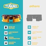 Tucano 11 Pocket Leather Tool Belt Carpenter Quick Release Work Holder Builder view 5