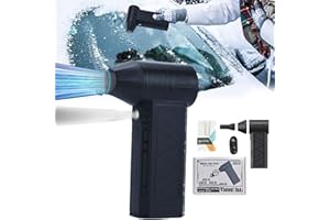 HWOCW Car Snow Blower-Mini Turbo Snow Blower for Car, 2025 Best Cordless Portable Snow Blower, Mini Jet Blower for Car 130000rpm 3 Speed Adjustable Snow Turbo Blower with Clear Snow 10x Faster(1Pcs Black)