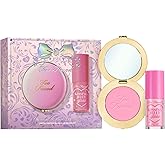 Too Faced Dream A Little Dream Blush & Lip Gloss Set | Cloud Crush Powder Blush + Kissing Jelly Lip Oil With Sheer Coverage, Gift Set