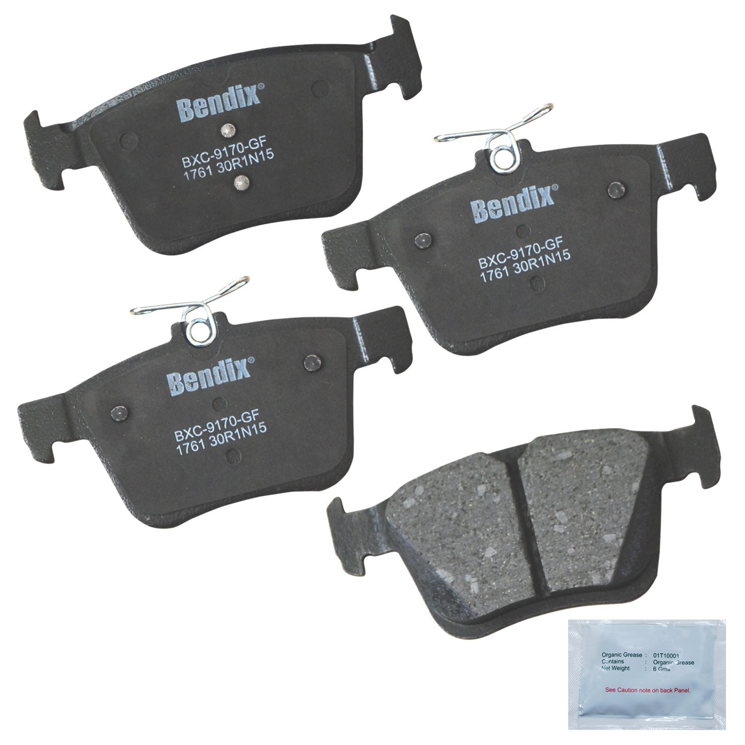 Photo 1 of Bendix Priority1 CFC1761 Rear Brake Pads for Audi A3,Quattro,Sportback e-tron,Q2,Q3,RS3,S3,TT,RS TTS MG GT,Seat Ateca,Leon,Tarraco,Volks Arteon,Atlas,Cross Sport,e-Golf,R,Jetta,Taos,Teramont,Tiguan