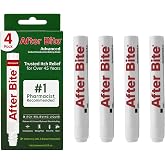 After Bite Advanced Bug Bite Itch Relief, Portable Pen Applicator, 4Pk | 5% Sodium Bicarbonate Liquid in a Travel-Size Applicator Pen Relieves Itch from Bug Bites, Bees &amp; Poison Ivy