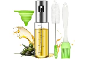 ELIRIVAWET Oil Sprayer for Cooking, Olive Oil Sprayer Mister, Oil Dispenser, 100ml Olive Oil Spray Bottle, Oil Spritzer for Salad, BBQ, Kitchen Baking, Roasting, Air Fryer