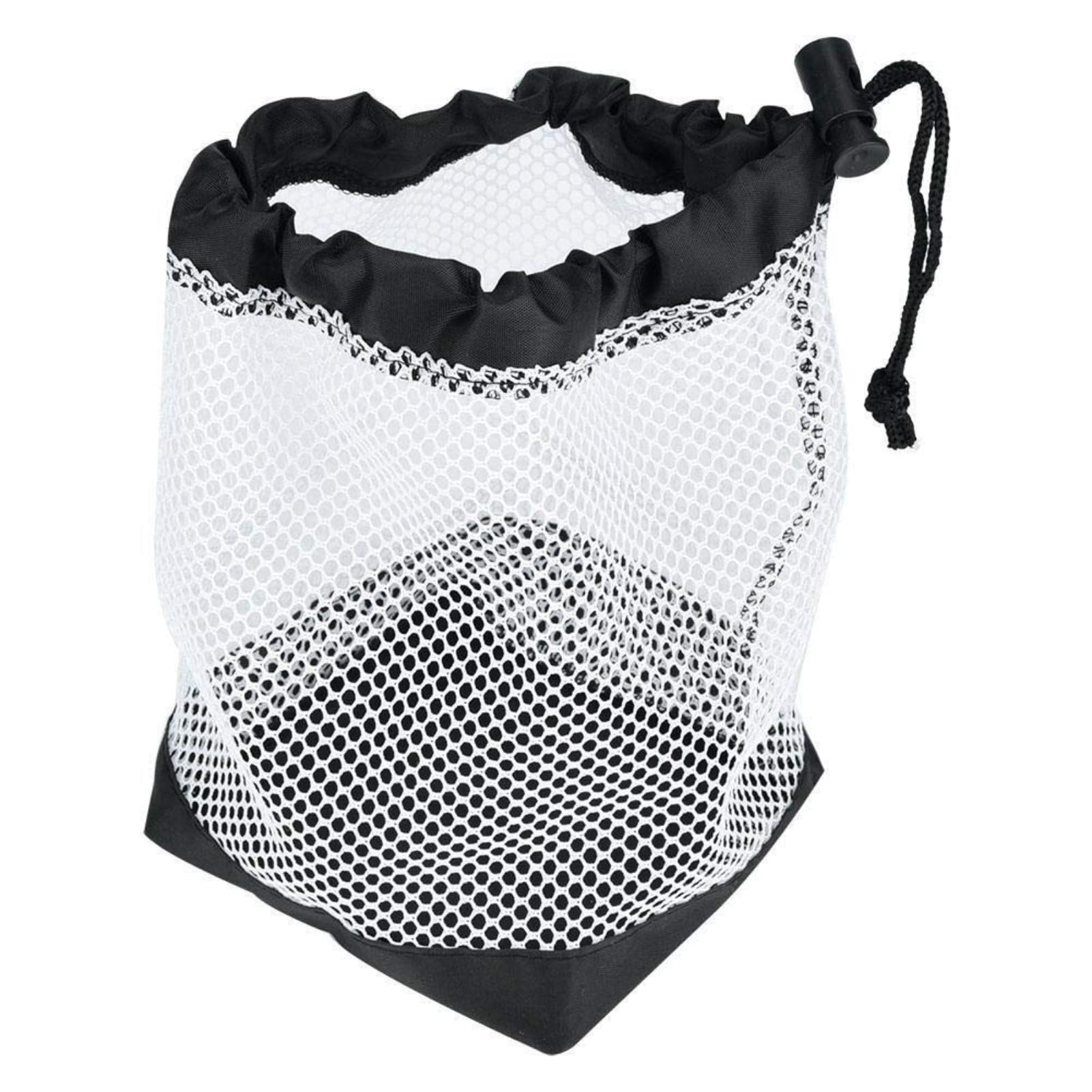 BOROCO Golf Ball Mesh Bag, Holds 36 Balls Lightweight Nylon Drawstring Closure, Washable Portable Collector and Carry Storage for Practice Golf Balls