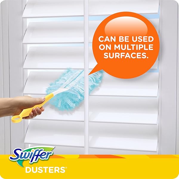 SWIFFER REFILL DUSTERS, DUST LOCK FIBER, LIGHT BLUE, UNSCENTED, 10/BOX, 4 BOX/CARTON