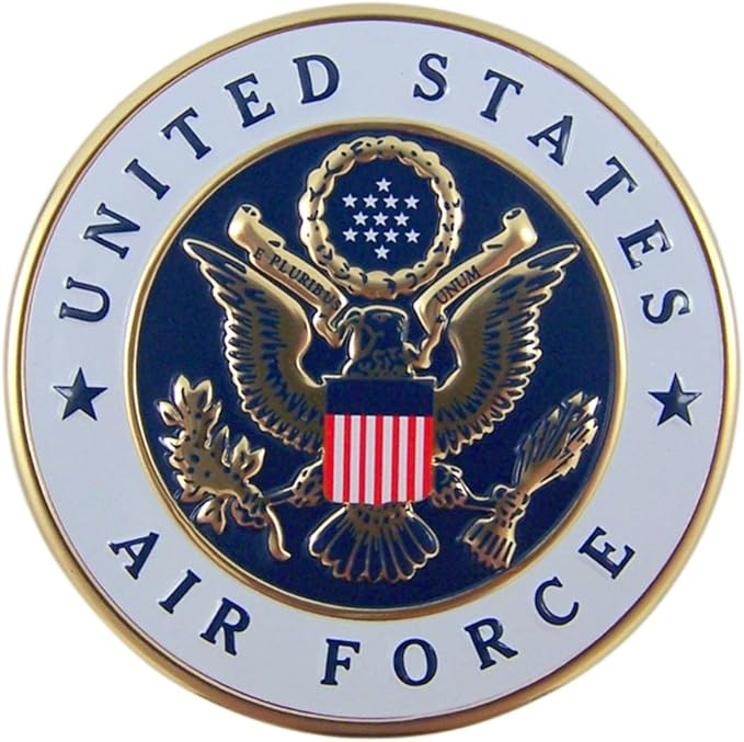 United States Air Force Military Metal Auto Decal Emblem, 2